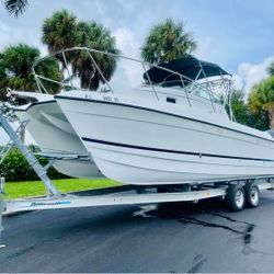 1999 Glassier bay catamaran. 2023 2*Mercury 150hp.