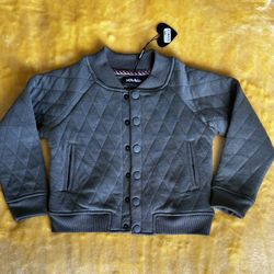 NEW Green Button Up Bomber Jacket (Toddler Boy)