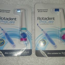 2 Rotadent Pro Care Replacement Brush Heads
