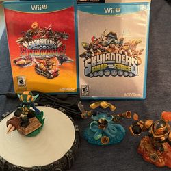 2 WiiU games, 1 Skylanders Portal of Power, 3 Skylanders: SWAP Force toy figures,