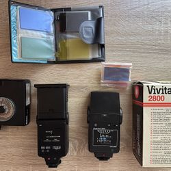 Vintage Flashes - Nikon, Vivitar, Sunpak
