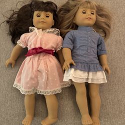 American Girl Dolls ( Samantha Beforever And Kirsten Larson) And Accessories 