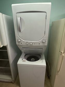 GE stackable washer and dryer