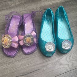 Ariel and Rapunzel Dress Up Shoes