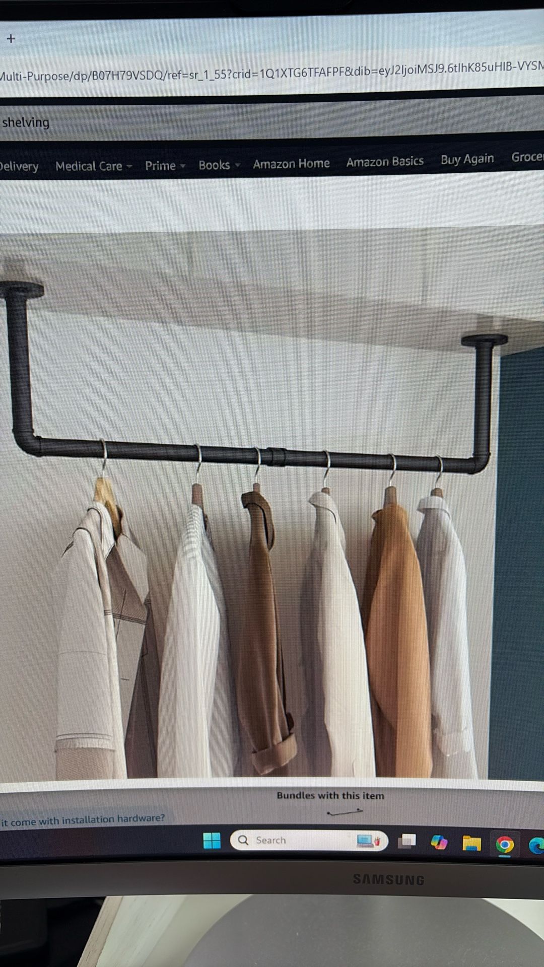 Industrial Style Shelves/clothes Hangers