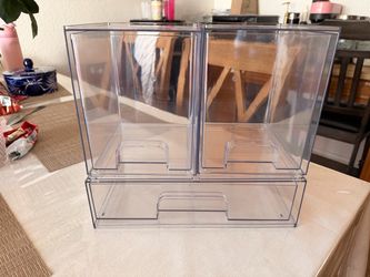 Clear Acrylic Organizer with Drawers