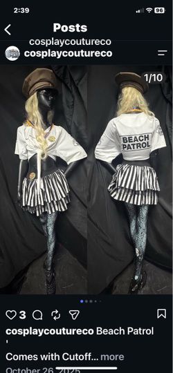 Sexy beach patrol costume