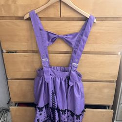 Hot Topic: Kiki’s Delivery Service Suspender Skirt Overalls Purple | Her Universe