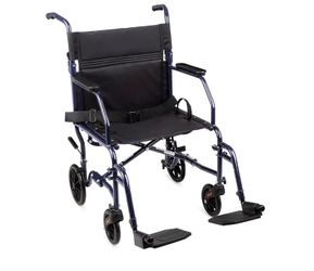 Cared Folding Lightweight Transport Wheelchair