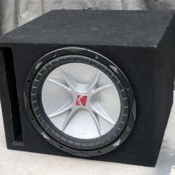 12 INCH KICKER CVR SUBWOOFER WITH PORTED BOX 