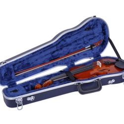 Crossrock 1/4 Violin Case-Backpack Style in Blue (CRA800SVQBL)