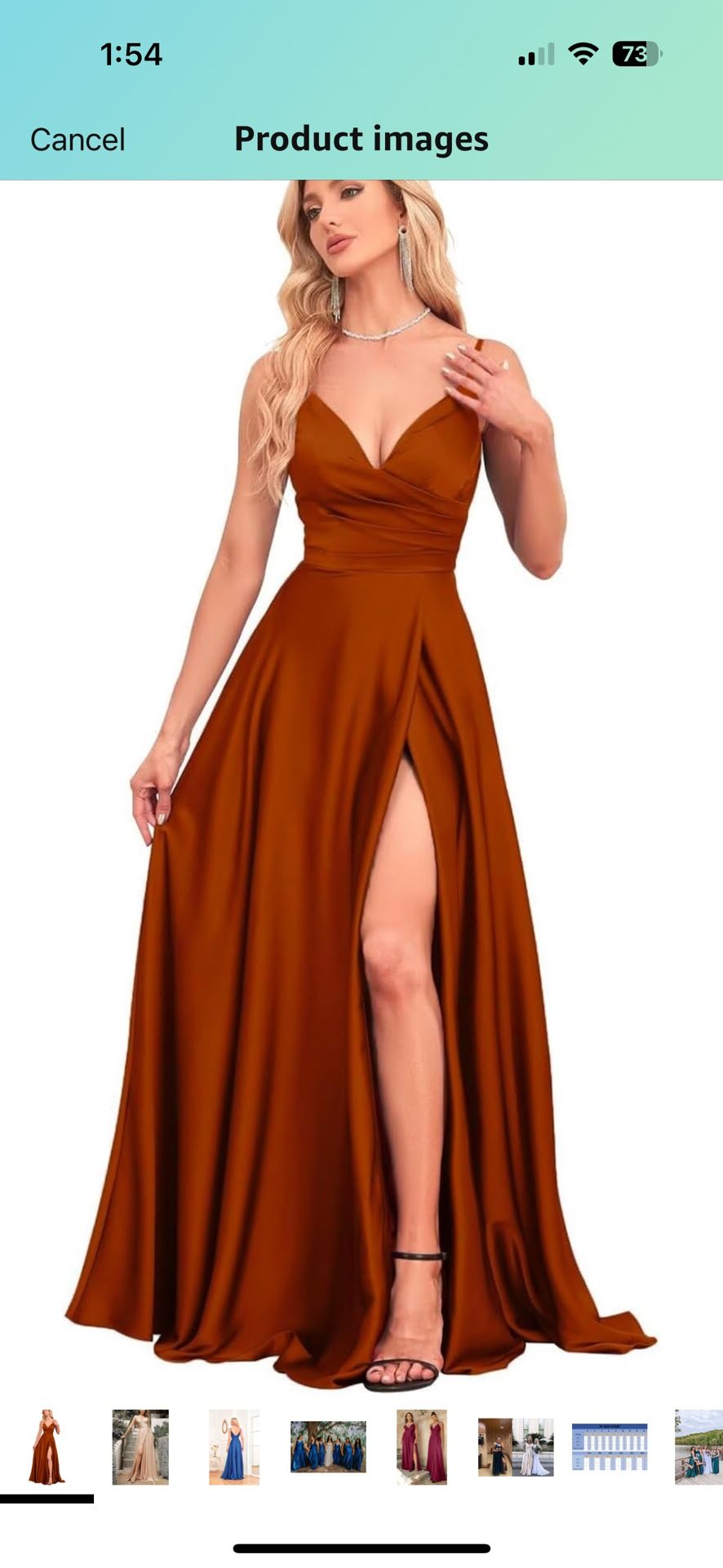 Bridesmaid Dress Orange