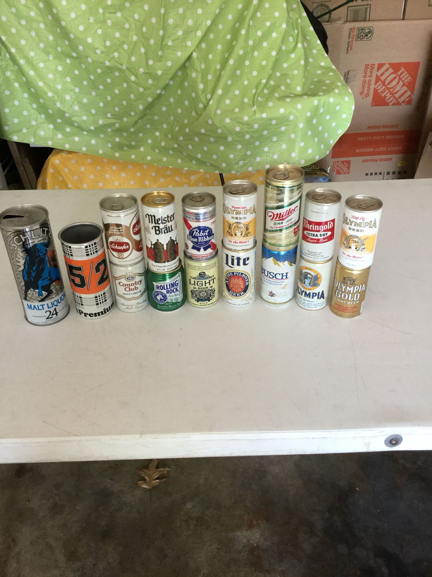 Collectible Empty beer cans and pop bottles!