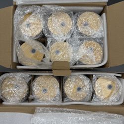 Glass Cups with Bamboo Lids and Straws, 16OZ