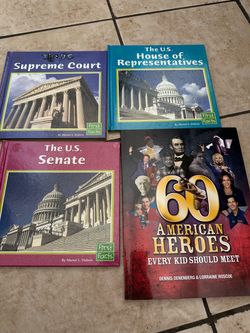 Set of 4 US Government & History Children's Books
