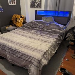 Queen Bed And Bed Frame 