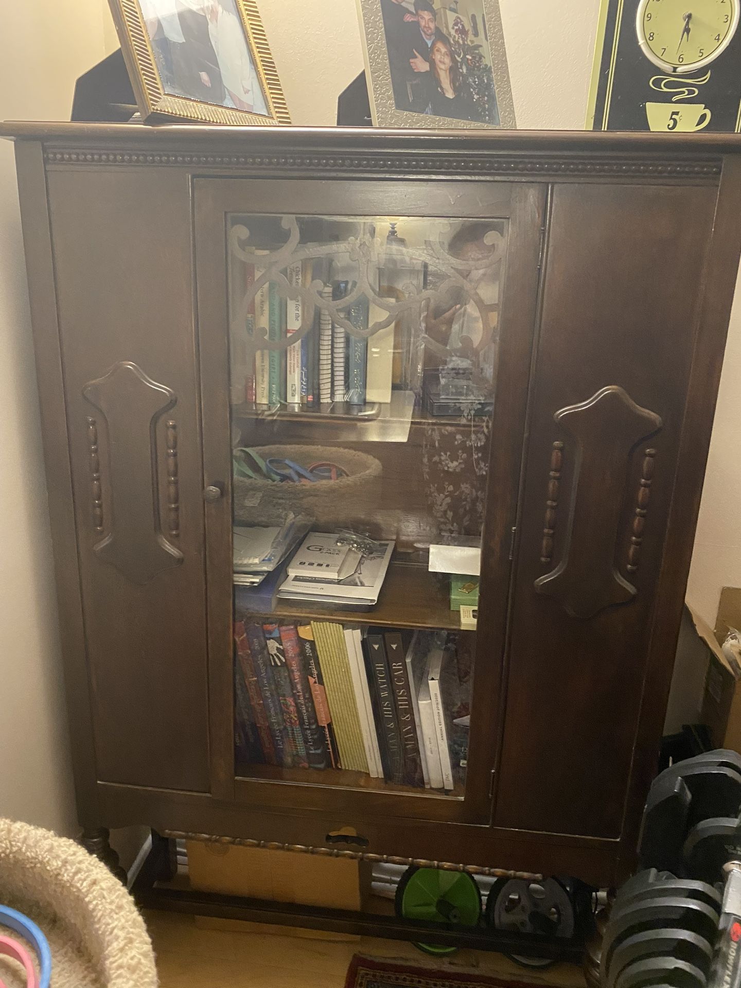 Great Looking Antique Book Case/ Small China Cabinet 