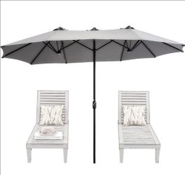 superjare 14FT outdoor patio umbrella with base
