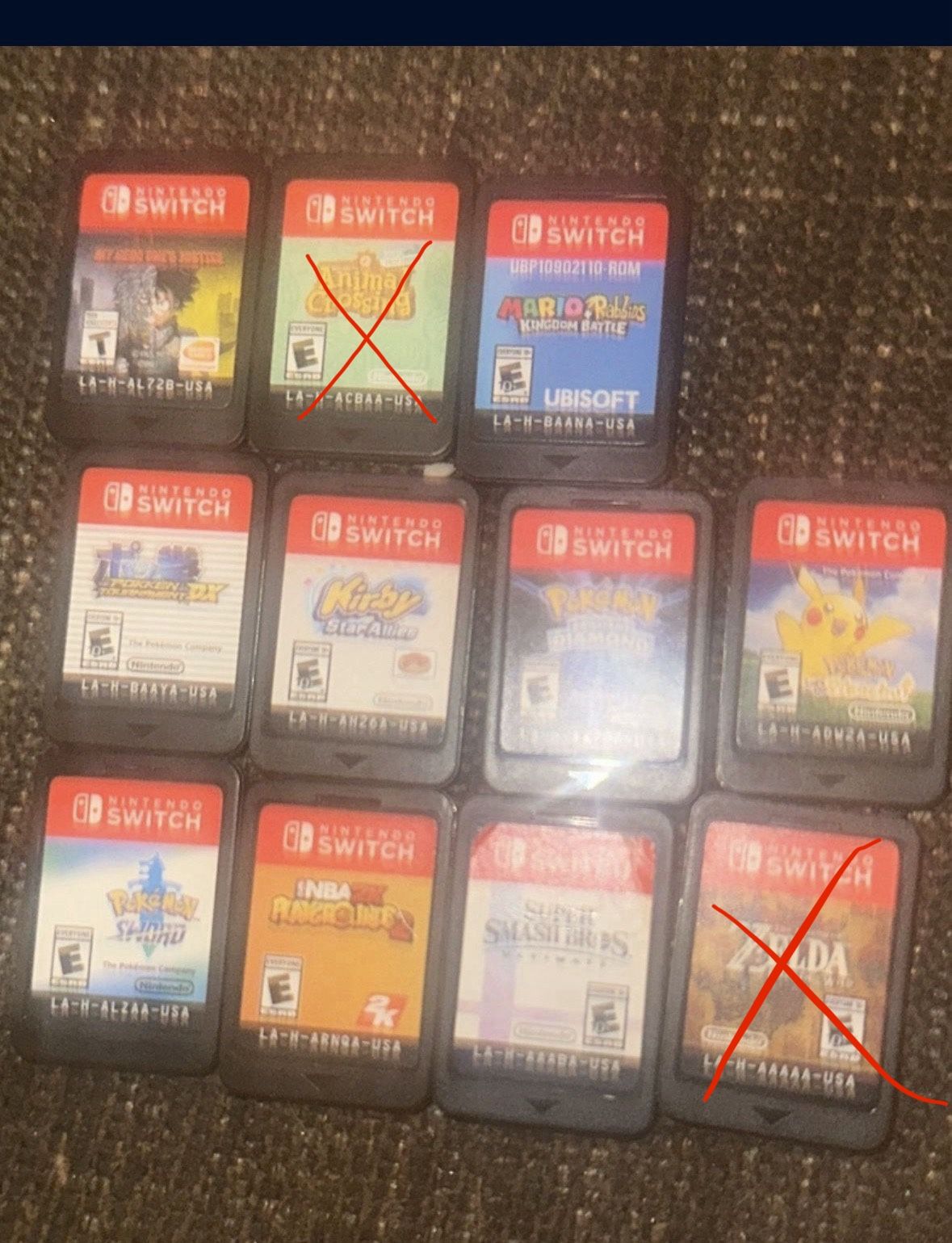 Assorted Nintendo Switch Games CHECK DESCRIPTION 