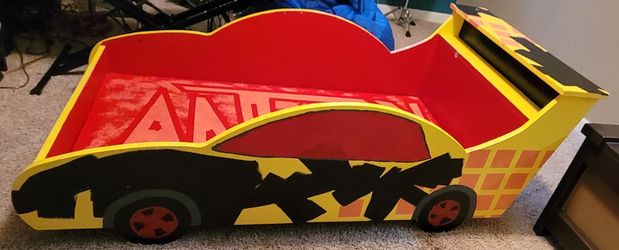 Home Made Racecar Bed