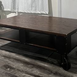 Rolling TV Stand / Living Room Table