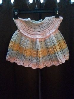 Beautiful Crocheted Baby Dress