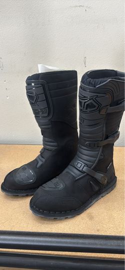 Motorcycle adventure boots black size 12