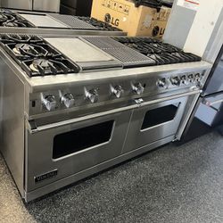 Viking Stainless Steel 60” Range Stove Grill Griddle Gas