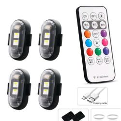 RGB Led Aircraft Strobe lights Motorcycle Lights LED
Flash Position Wireless Light Aircraft Airplane
Helicopter Warning Lights