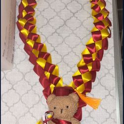 Red And Yellow Graduation Lei