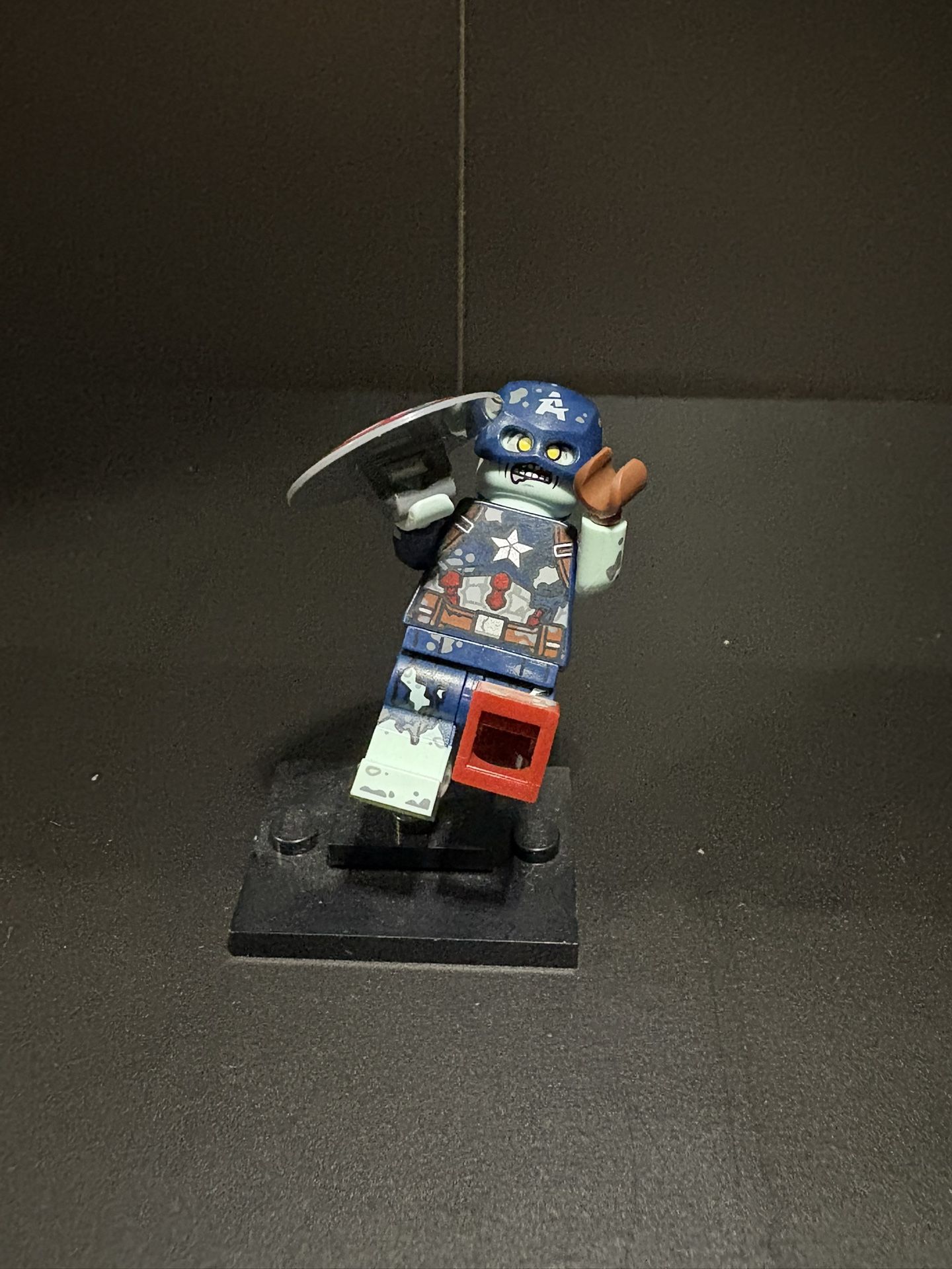Zombie Captain America Lego Mini Figure