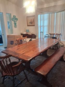 Solid Oak Dining Table