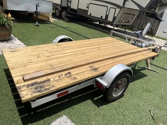 Flat Bed Home Made Trailer 9’ X 5