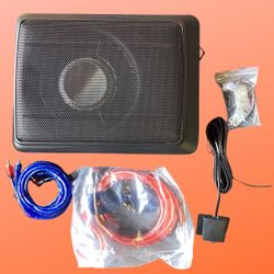 10-inch subwoofer with a built-in amplifier, providing 1200 watts of power