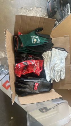 Safety gloves and glasses