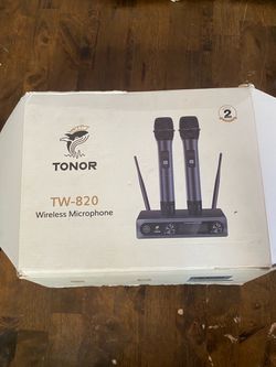 TONOR TW-820 Dual Wireless Microphone System – 2 Mics