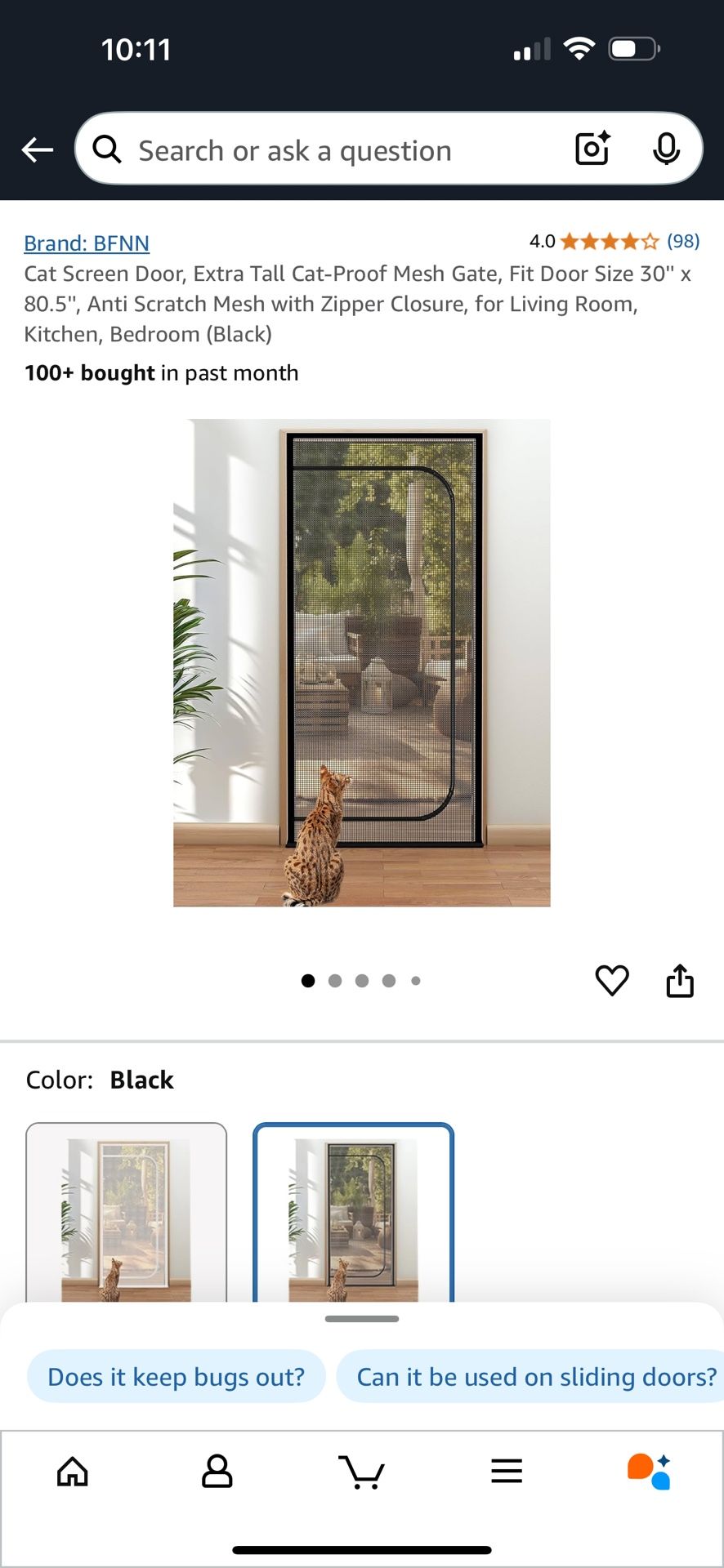 Cat Screen Door 