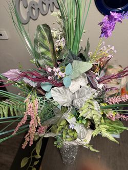 Artificial Floral Arrangement in Vase
