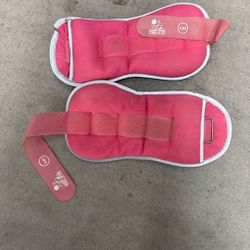 Pink 5 Lb Ankle Weights