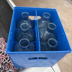 Plastic ½ Gallon Water Bottles with Crates – $25 (Claremont Mesa)