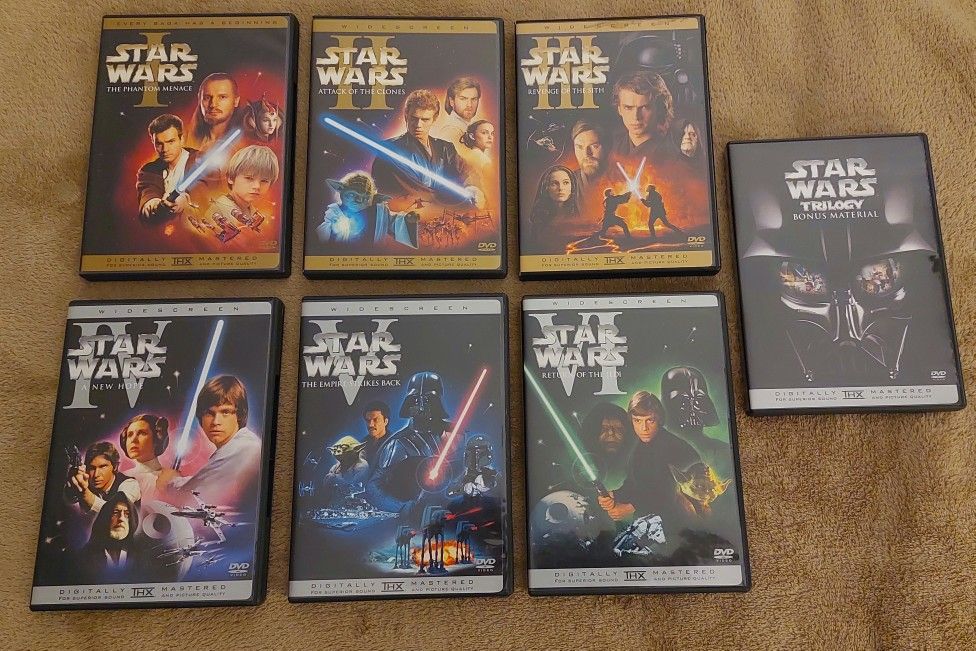 Sponsored
Star Wars: The Complete Saga 10-DVD Collection 6-Film Set + Bonus Material - I,II,III,IV,V & VI