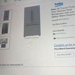 BEKO French Door Refrigerator (Semi New) 