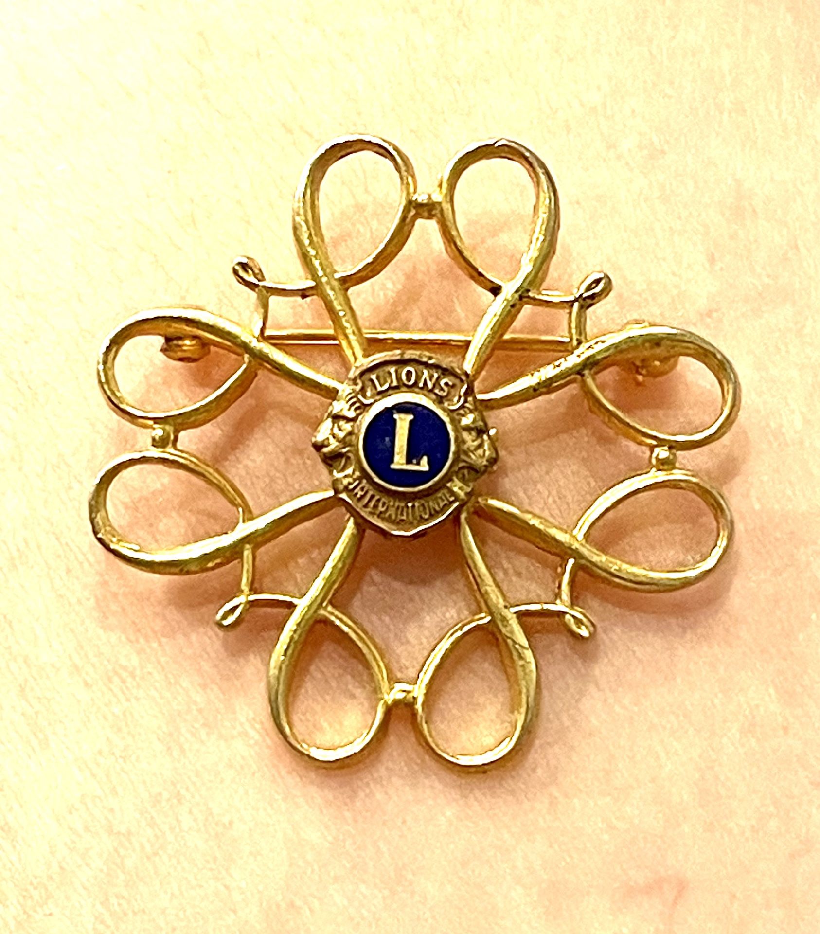 Vintage Lions International Club Lapel Pin