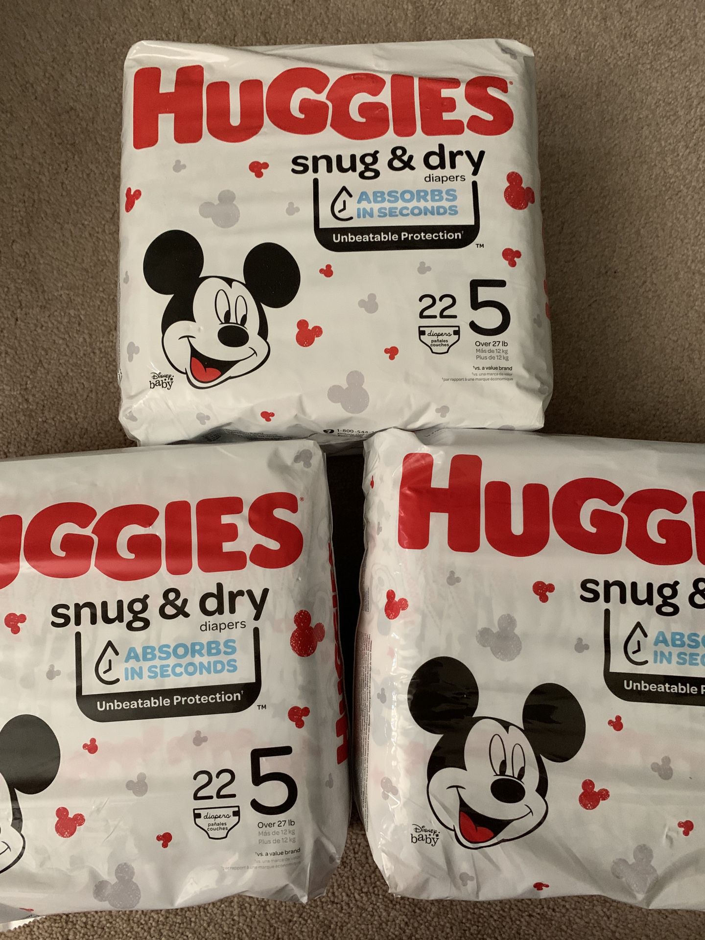 Huggies - Snug & Dry -size 5