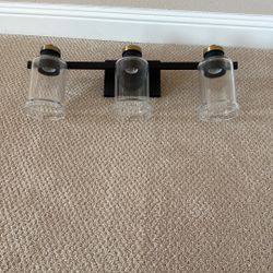 Vanity Light Black And Gold