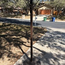 Wrought Iron Rustic Hat/Coat Rack - Plant/Pot Holder - Birdhouse/Bird feeder Holder