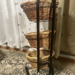 Detachable Wooden Basket Organizer