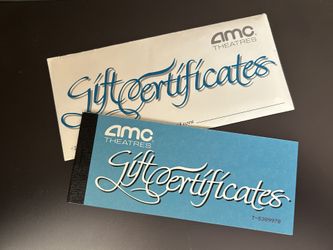 Vintage AMC Gift Certificate Booklet $55 (contact info removed)s