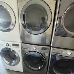 LG FRONT LOAD  WASHER AND DRYER  (GAS DRYER)