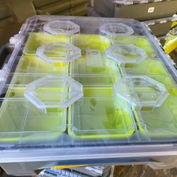 p
RYOBI
LINK 10-Compartment Modular Small Parts Organizer Tool Box